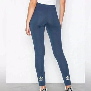 ❤️2/$30❤️[XL]Adidas Originals Teal  Blue Trefoil Tight Leggings
